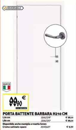 Tecnomat Porta battente barbara H210 CM offerta