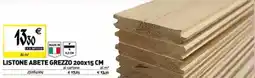 Tecnomat Listone abete grezzo 200x15 cm offerta