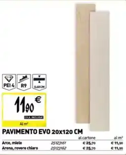 Tecnomat Pavimento evo 20x120 cm offerta