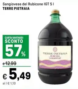 Iper La Grande Sangiovese del Rubicone IGT TERRE PIETRAIA offerta