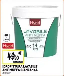Tecnomat Hyrid Idropittura lavabile antimuffa bianca offerta