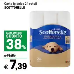 Iper La Grande Carta Igienica 24 rotoli SCOTTONELLE offerta