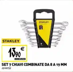 Tecnomat STANLEY Set 7 chiavi combinate DA 8 A 19 MM offerta