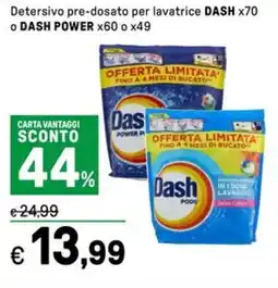 Iper La Grande Detersivo pre-dosato per lavatrice DASH o DASH POWER offerta