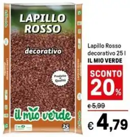 Iper La Grande Lapillo Rosso decorativo IL MIO VERDE offerta