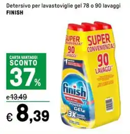Iper La Grande Detersivo per lavastoviglie gel FINISH offerta