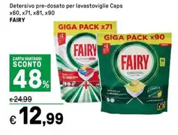 Iper La Grande Detersivo pre-dosato per lavastoviglie Caps FAIRY offerta