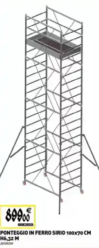 Tecnomat Ponteggio in ferro sirio 100x70 cm H6,32 M offerta