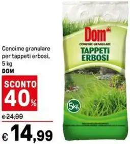 Iper La Grande Concime granulare per tappeti erbosi DOM offerta