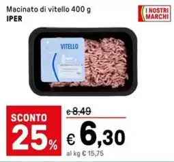 Iper La Grande Macinato di vitello IPER offerta