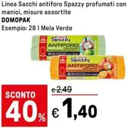 Iper La Grande Linea Sacchi antiforo Spazzy profumati con manici, DOMOPAK offerta