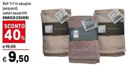 Iper La Grande Set 1+1 in spugna jacquard ENRICO COVERI offerta