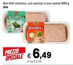 Iper La Grande Bon Roll classico, con spinaci o con speck AIA offerta