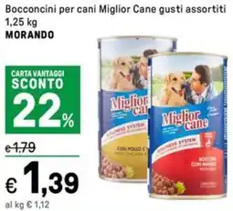 Iper La Grande Bocconcini per cani Miglior Cane MORANDO offerta