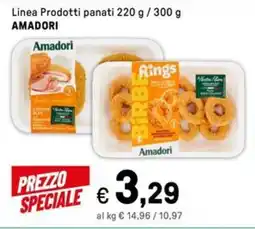 Iper La Grande Linea Prodotti panati AMADORI offerta