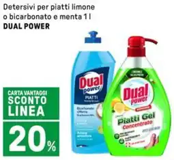 Iper La Grande Detersivi per piatti limone o bicarbonato e menta DUAL POWER offerta