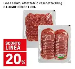 Iper La Grande Linea salumi affettati in vaschetta SALUMIFICIO DE LUCA offerta