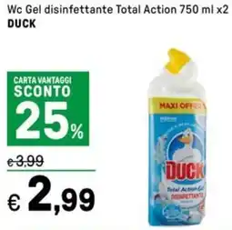 Iper La Grande Wc Gel disinfettante Total Action DUCK offerta