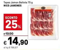 Iper La Grande Tapas Jamon Bellota NICO JAMONES offerta