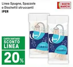 Iper La Grande Linea Spugne, Spazzole o Dischetti struccanti IPER offerta