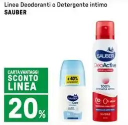 Iper La Grande Linea Deodoranti o Detergente intimo SAUBER offerta