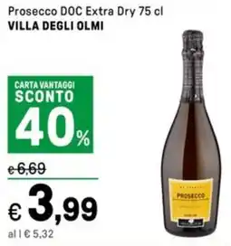 Iper La Grande Prosecco DOC Extra Dry VILLA DEGLI OLMI offerta