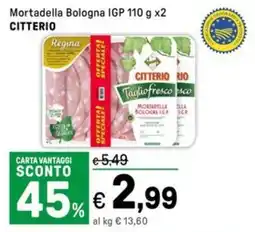 Iper La Grande Mortadella Bologna IGP CITTERIO offerta