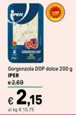 Iper La Grande Gorgonzola DOP dolce IPER offerta