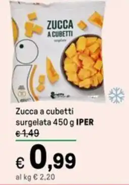 Iper La Grande Zucca a cubetti surgelata IPER offerta