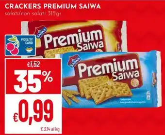 Pan Crackers premium SAIWA offerta