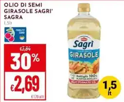 Pan Olio di semi girasole sagri' SAGRA offerta