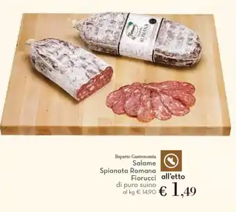 Salame Spianata Romana Fiorucci di puro suino