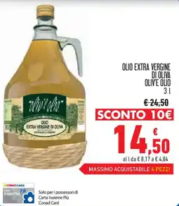 Conad Olio extra vergine di oliva OLIV'E OLIO offerta