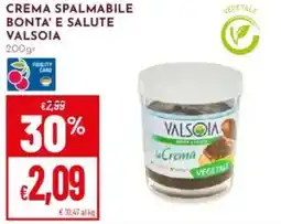 Pan Crema spalmabile bonta' e salute VALSOIA offerta