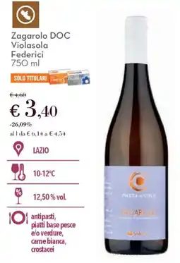 Conad Zagarolo DOC Violasola Federici offerta