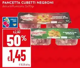 Pan Pancetta cubetti NEGRONI offerta