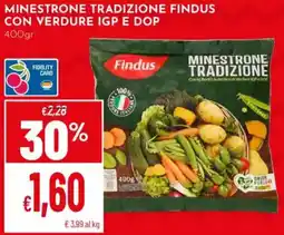 Pan Minestrone tradizione findus con verdure igp e DOP offerta