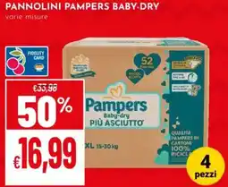 Pan Pannolini pampers baby-dry offerta