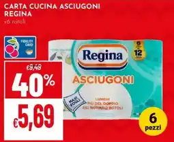 Pan Carta cucina asciugoni REGINA offerta
