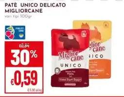 Pan Paté unico delicato MIGLIORCANE offerta
