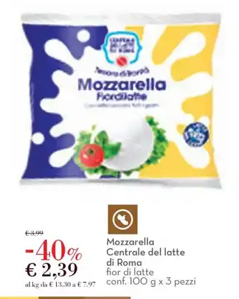 Mozzarella Centrale del latte di Roma