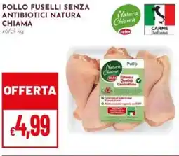 Pan Pollo fuselli senza antibiotici NATURA CHIAMA CHIAMA x6/al kg. offerta