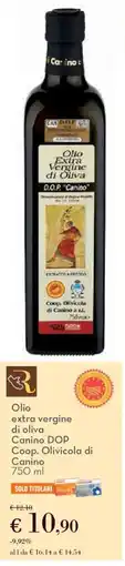 Conad Olio extra vergine di oliva Canino DOP Coop. Olivicola di Canino offerta