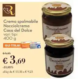 Conad Crema spalmabile Nocciolcrema Casa del Dolce offerta