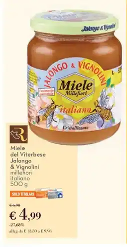 Conad Miele del Viterbese Jalongo & Vignolini millefiori italiano offerta