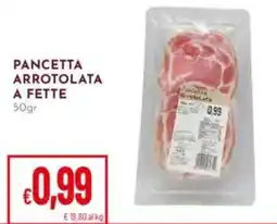 Pan Pancetta arrotolata a fette offerta