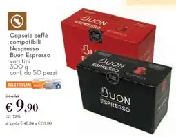 Conad Capsule caffè compatibili Nespresso Buon Espresso offerta