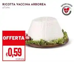 Pan Ricotta vaccina ARBOREA offerta