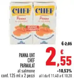 Conad Panna uht CHEF parmalat al salmone conf. pezzi all da offerta