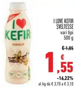 Conad I love kefir SVELTESSE vari tipi offerta
